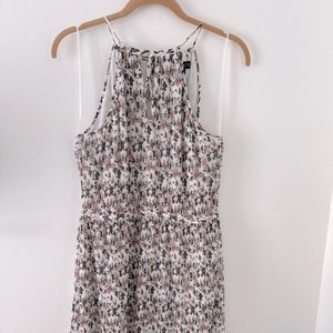 1.State Halter Pleated Dress Lined